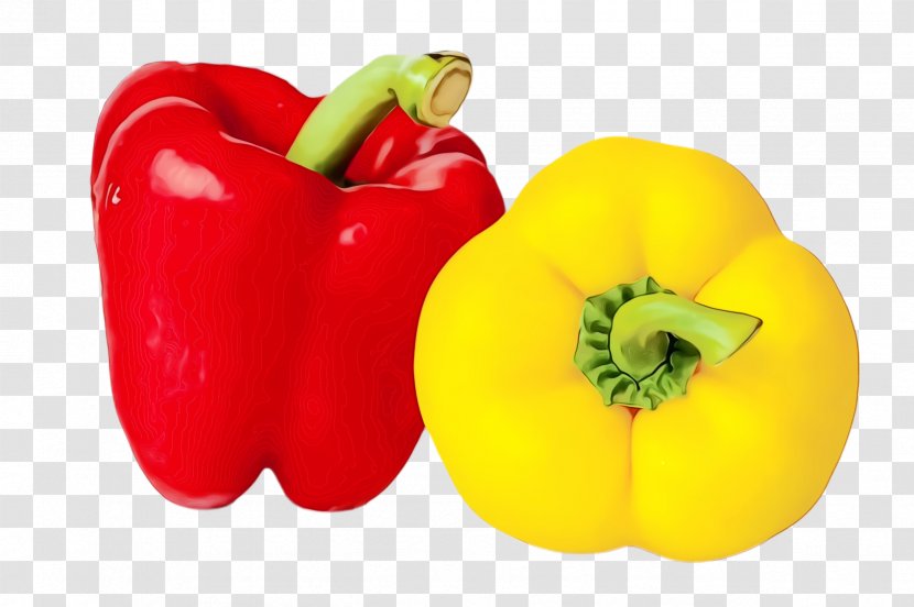 Bell Pepper Food Vegetable Yellow Produce - Plant - Still Life Photography Peperoncini Transparent PNG