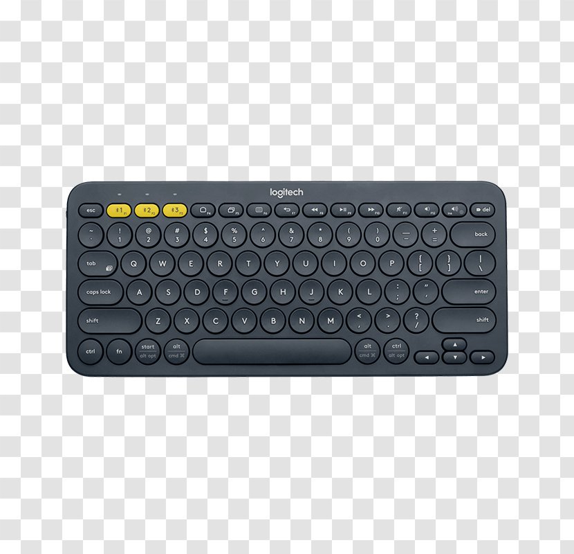 Computer Keyboard Mouse Logitech Multi-Device K380 Wireless Transparent PNG