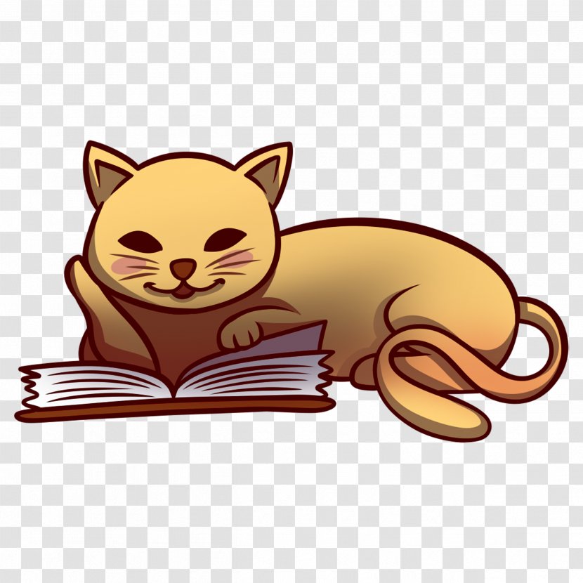 Cat And Dog Cartoon - Book - Abyssinian Tail Transparent PNG