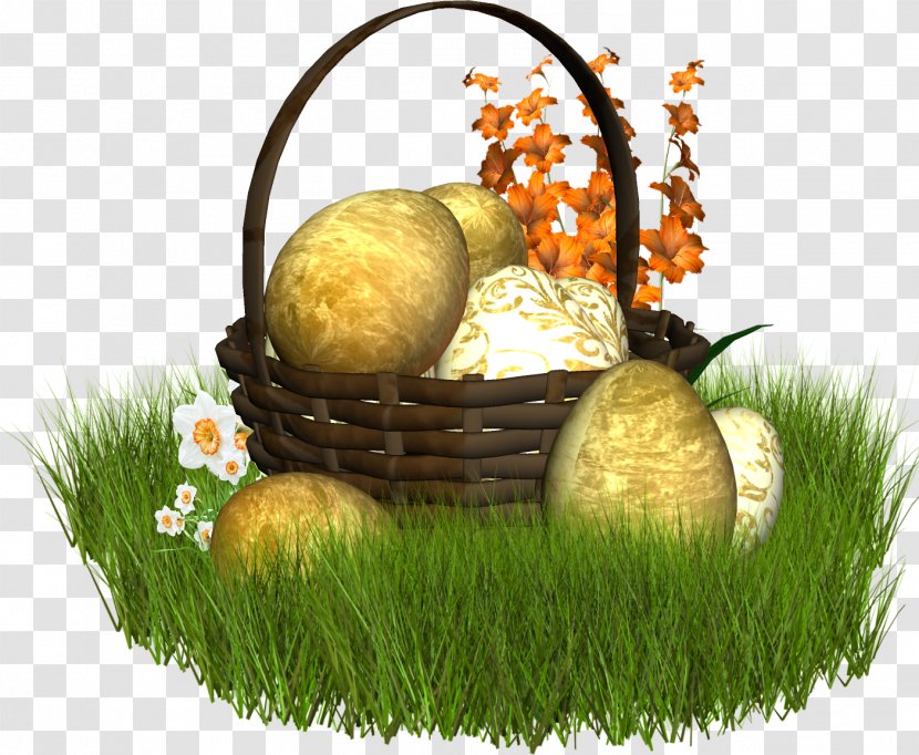 Easter Egg Clip Art - Vegetable - Grass Flower Eggs Transparent PNG