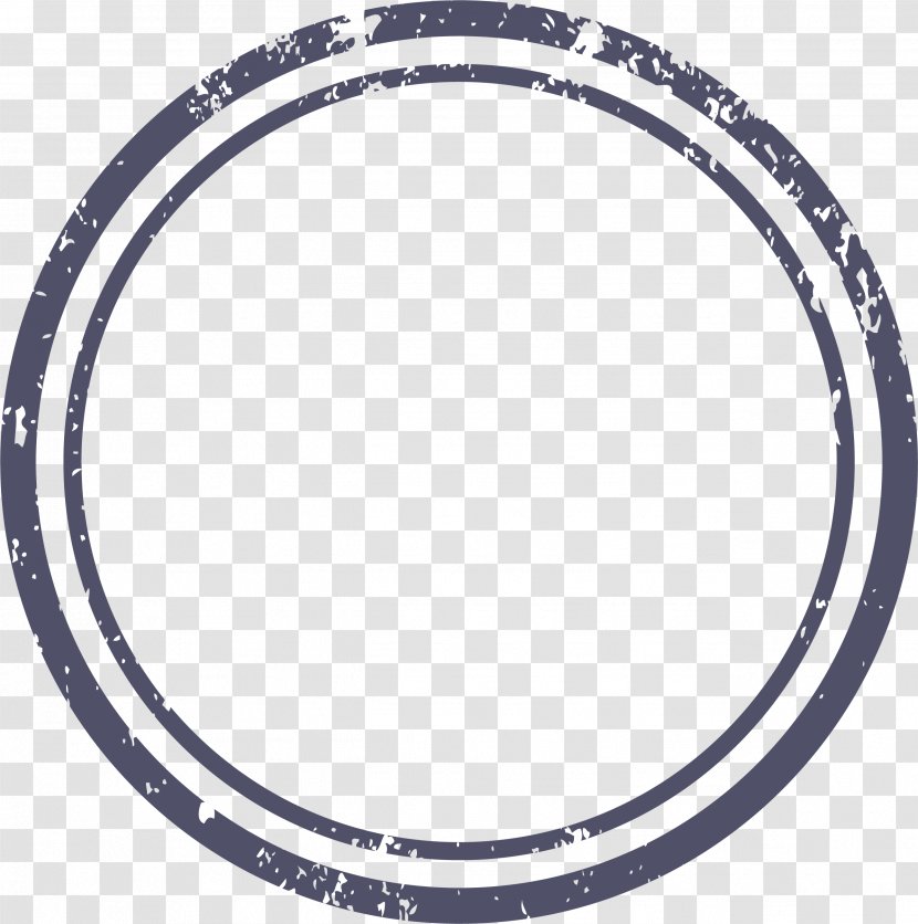 Clock Icon - Point - Dark Blue Circle Border Transparent PNG