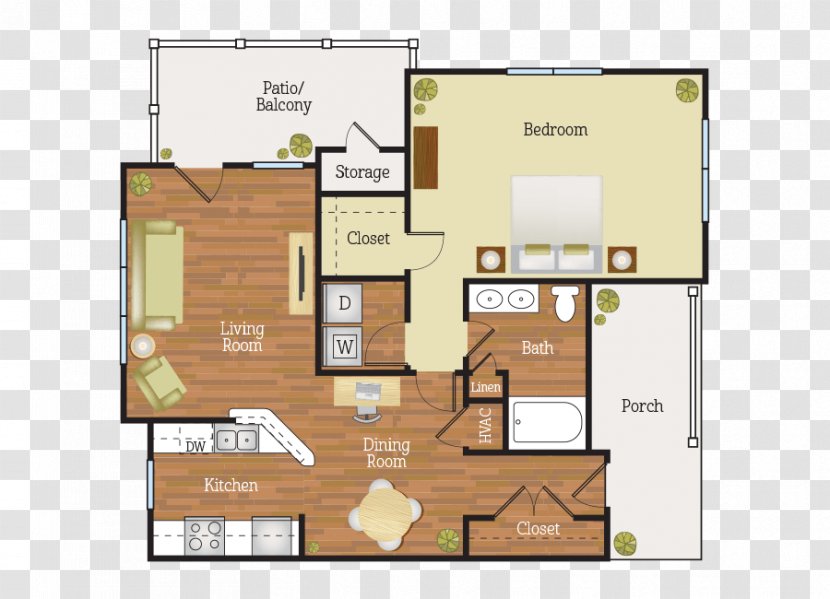 Floor Plan Villages Of East Lake Bedroom Bathroom - Dormitory - 19th Mercer Apartments Transparent PNG