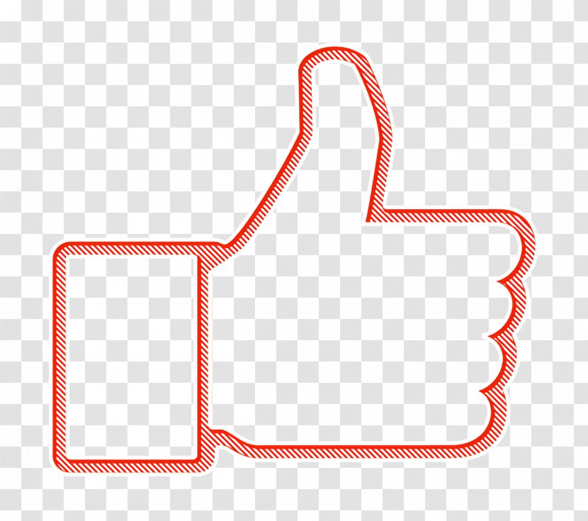 Facebook Pack Icon Like Thumb Up - Diagram Social Transparent PNG