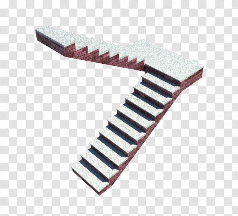 Stairs Stair Riser Concrete Tread Deck Railing - Archicad Transparent PNG