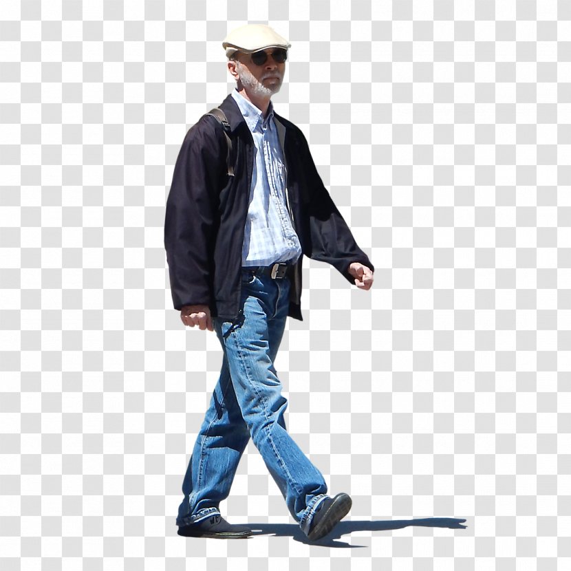 People (Old Man) Texture Mapping Alpha Channel - Jeans - OLD MAN Transparent PNG