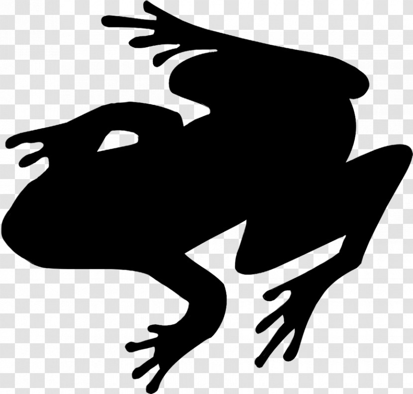Frog Toad Black-and-white Silhouette Stencil Transparent PNG