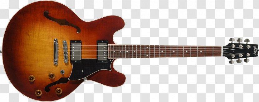 Gibson ES-335 Electric Guitar Semi-acoustic Heritage Guitars - Es335 - Hollow Body Wallpaper Transparent PNG