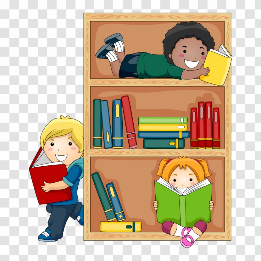 Public Library Child Reading Clip Art - Toddler - Student Transparent PNG