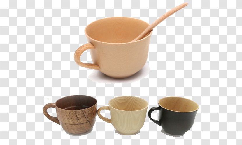 Ice Cream Wood Coffee Cup Transparent PNG