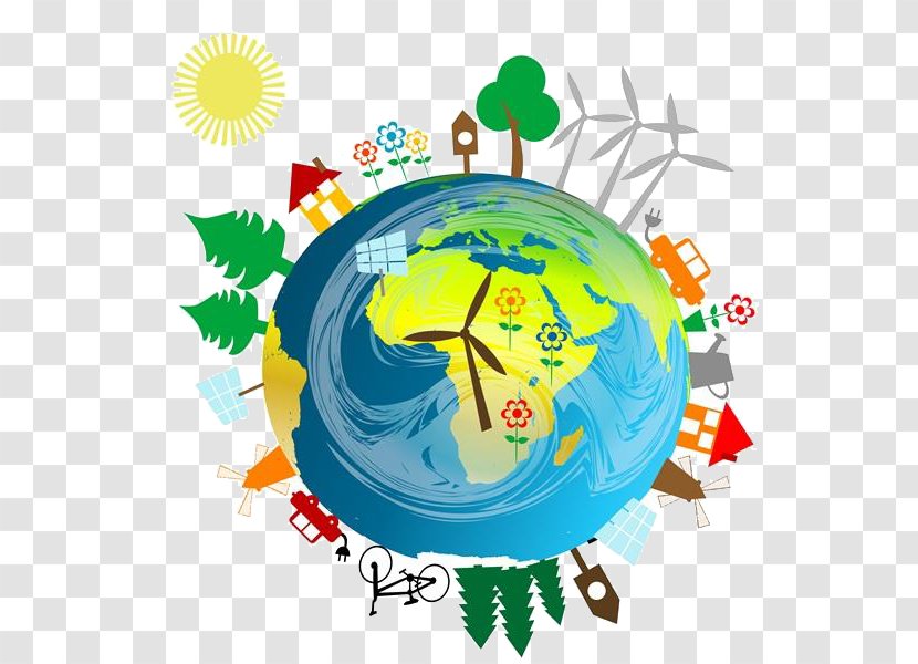 Energy Development Alternative Renewable Resource Wind Power - Stock Photography - Cartoon Earth Transparent PNG