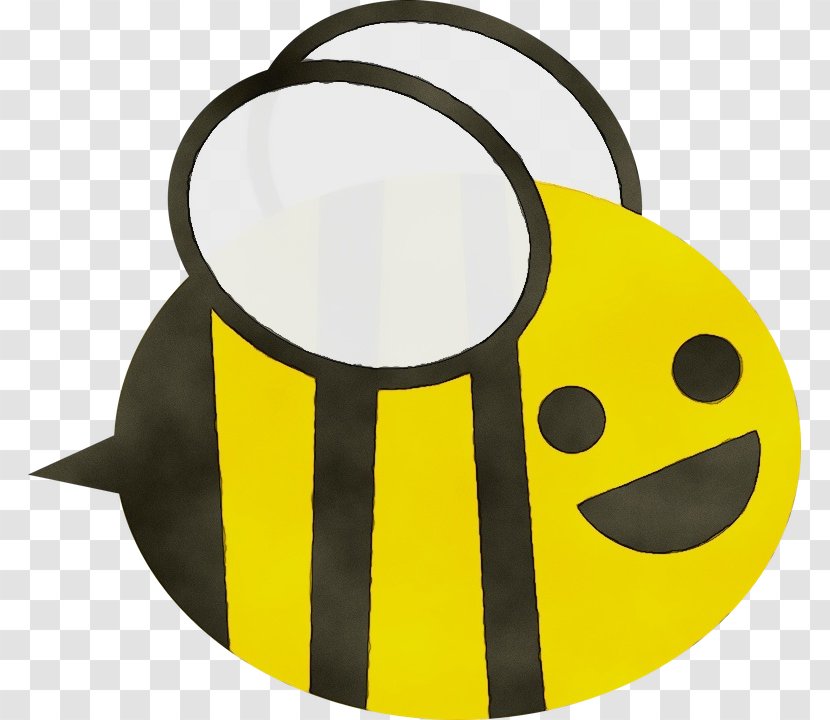 Cartoon Bee - Honeybee - Smiley Fashion Accessory Transparent PNG
