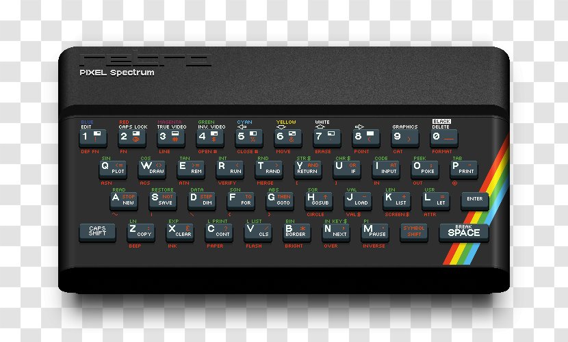 Computer Keyboard ZX Spectrum Sinclair Research - Technology Transparent PNG