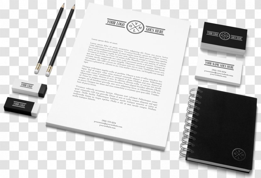 Mockup Corporate Identity Branding Graphic Design - Digital Illustration - Mock Up Templates Transparent PNG