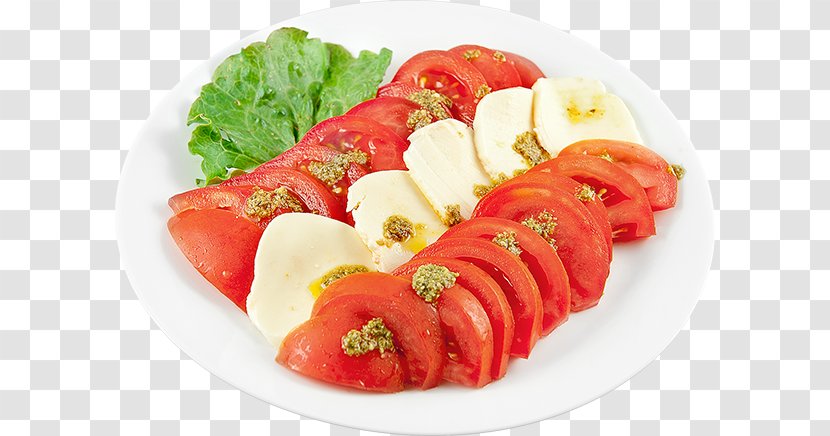 Caprese Salad Carpaccio Bresaola Hors D'oeuvre Recipe - Vegetable - Tuna Transparent PNG