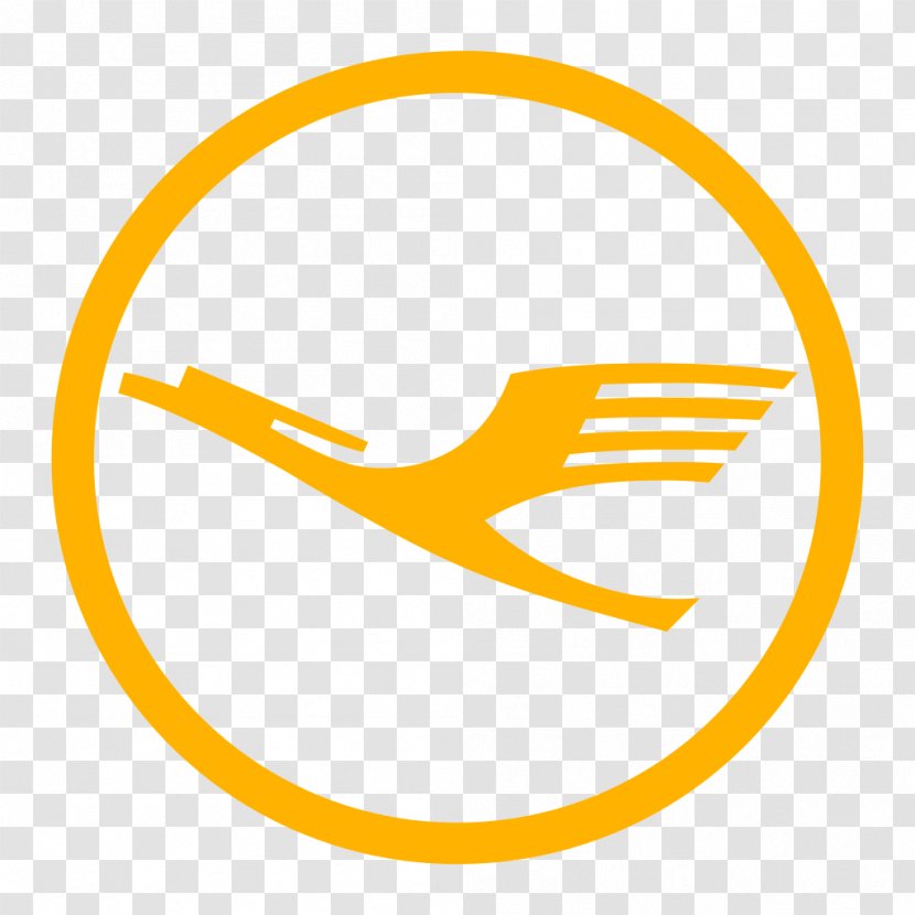 Lufthansa Cargo Flight Airline Logo - Yellow Transparent PNG