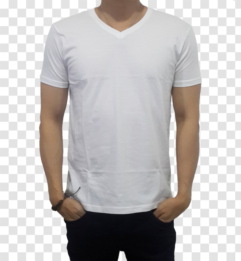 T-shirt White Neckline Top - Fashion Transparent PNG