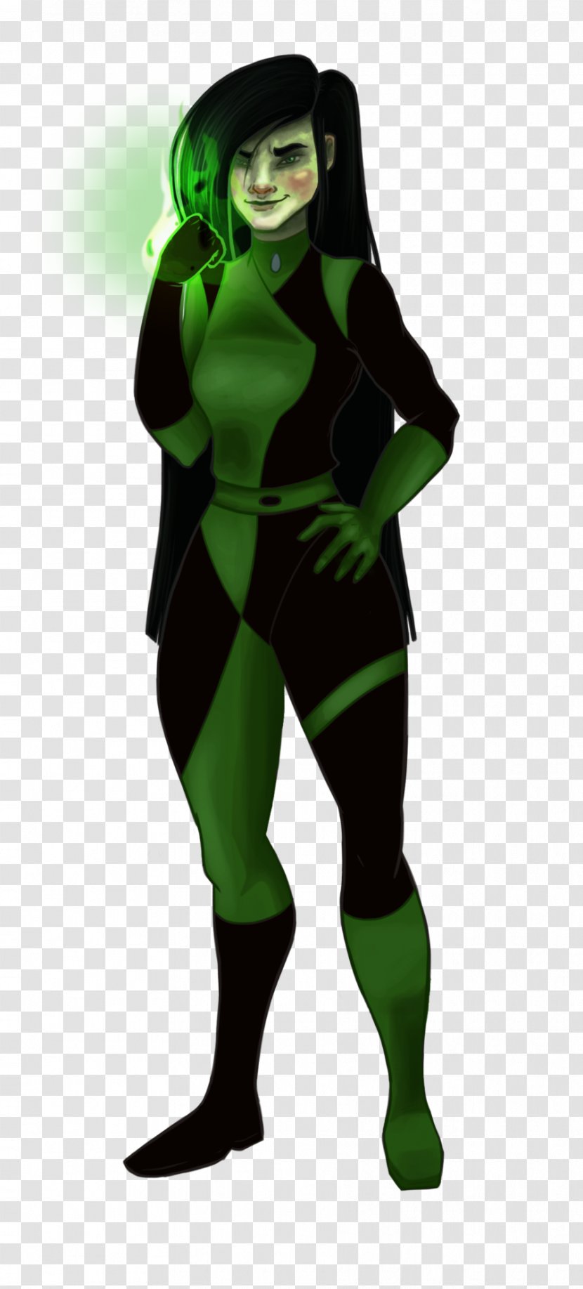 Superhero Green Spandex Costume Animated Cartoon - Kim Possible Transparent PNG