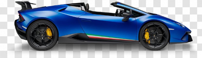 2018 Lamborghini Huracan Performante Car Aventador S - Electric Blue - Centenario Transparent PNG