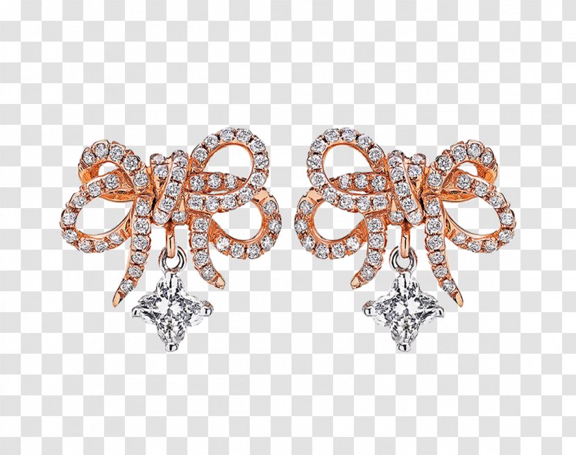 Earring Body Jewellery Diamond Font - Earrings - Delicate Petals Transparent PNG