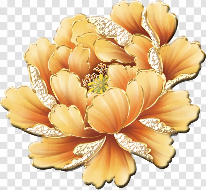 Floral Design Peony Clip Art - Peach Transparent PNG
