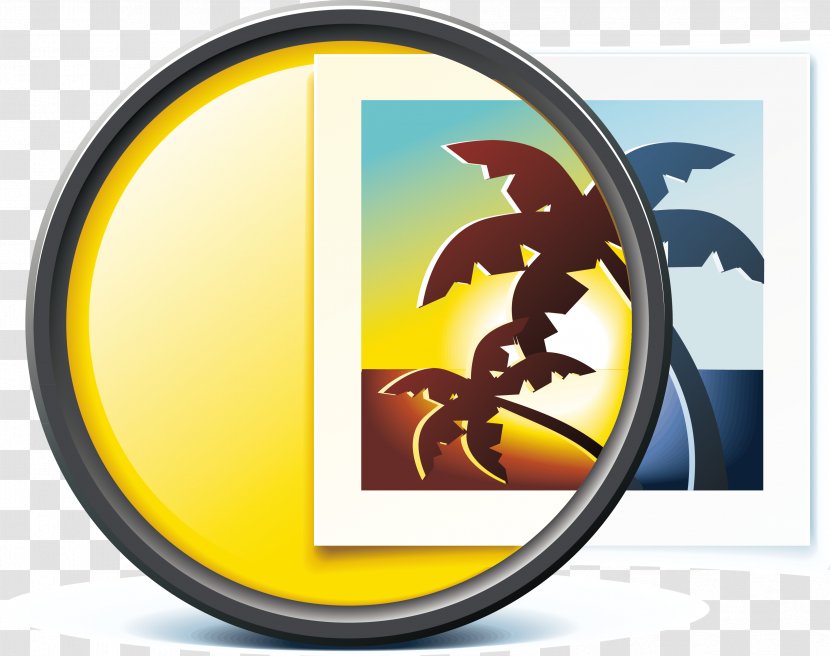 Photography Icon - Photographic Studio - Photo Magnifying Glass Landscape Elements Transparent PNG