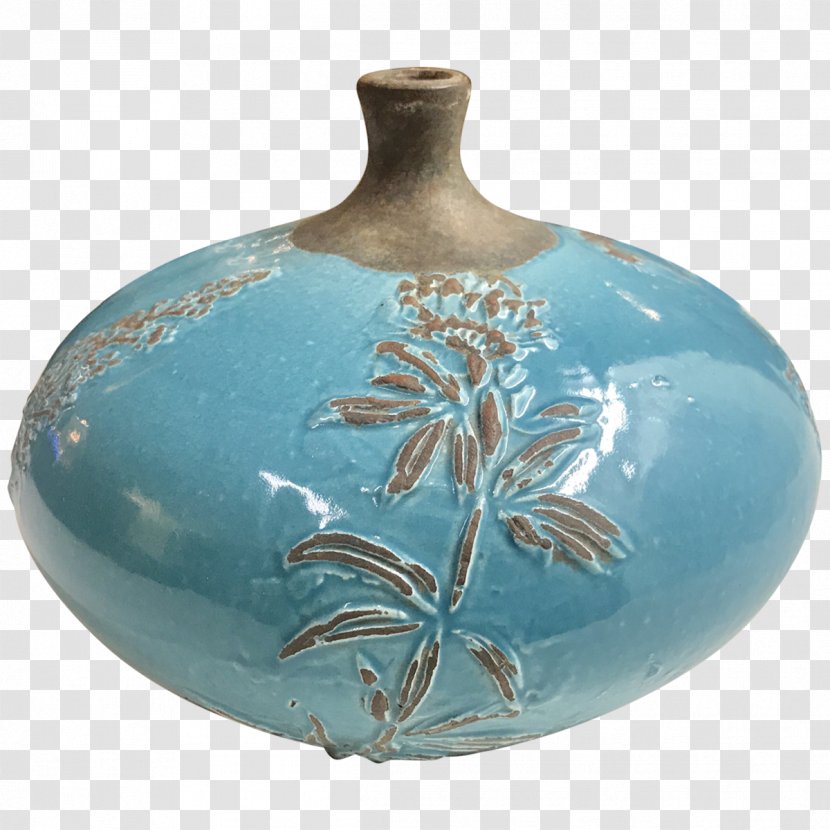 Pottery Ceramic Vase Turquoise - Modern Wood Vases Transparent PNG