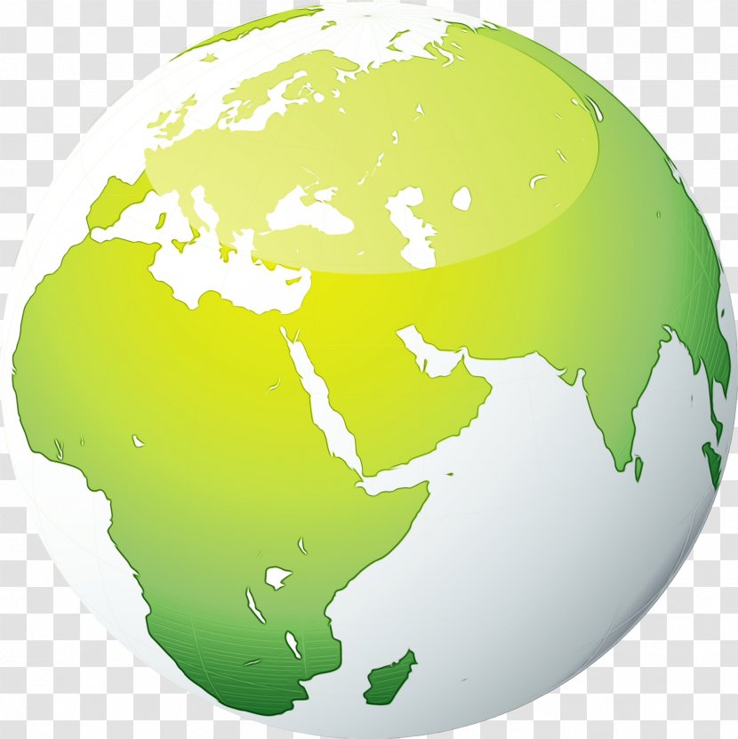 Green Globe World Earth Planet - Interior Design Map Transparent PNG