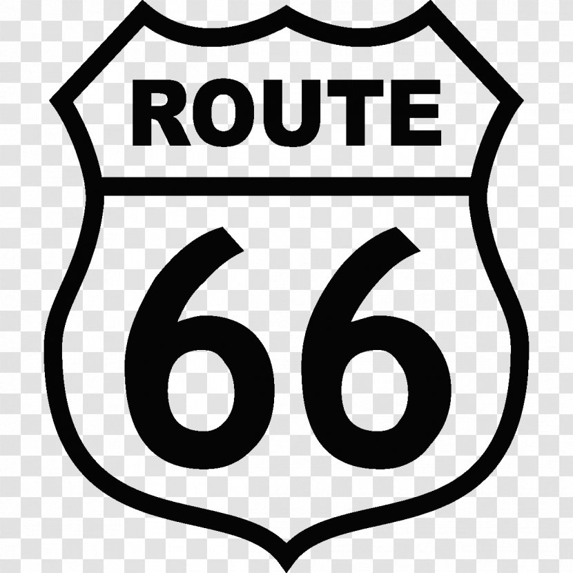 U.S. Route 66 In California Santa Monica Logo - Us Transparent PNG