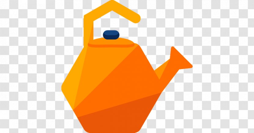 Product Design Line Graphics - Orange - Watering Can Transparent PNG
