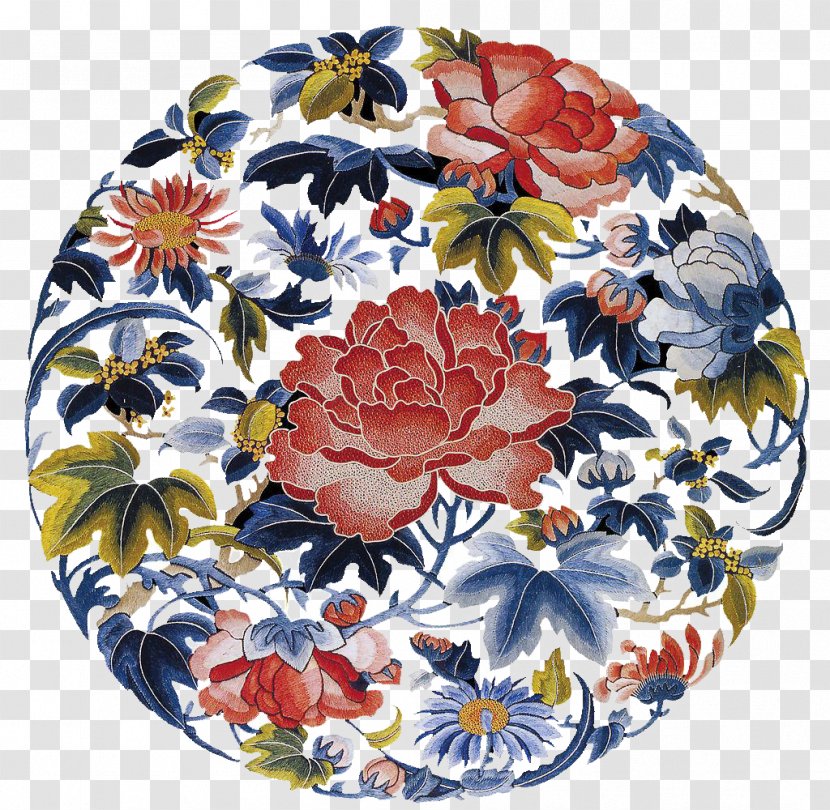 China Traditional Chinese Embroidery Designs Machine - Cut Flowers - Peony Material Transparent PNG
