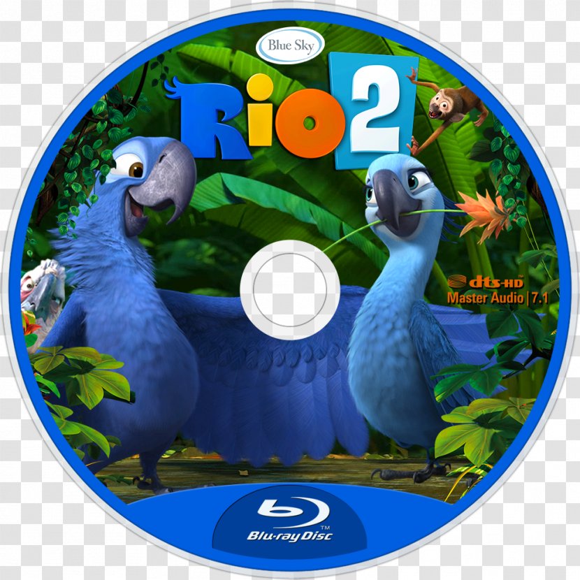 Macaw Blu-ray Disc Beak Blue Sky Studios - Grass - Blu Rio Transparent PNG