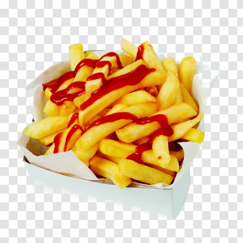 French Fries Gyro Italian Cuisine Ketchup - Deep Frying - Fried Chicken Transparent PNG