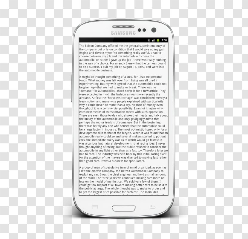 Smartphone Electrical Resistance And Conductance Android - Portable Communications Device Transparent PNG