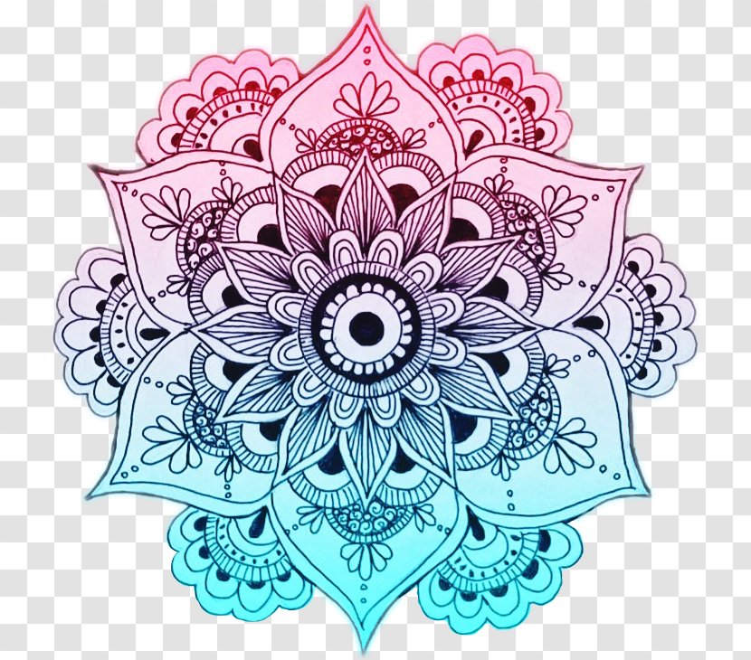 Mandala Designs Drawing Zentangle Coloring Book - Cut Flowers - Bat Tattoo Transparent PNG