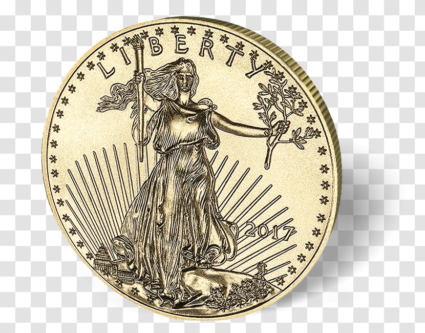 Coin American Gold Eagle Silver - Double Transparent PNG
