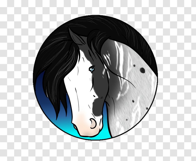 Horse Nose Cartoon Font - Black M Transparent PNG