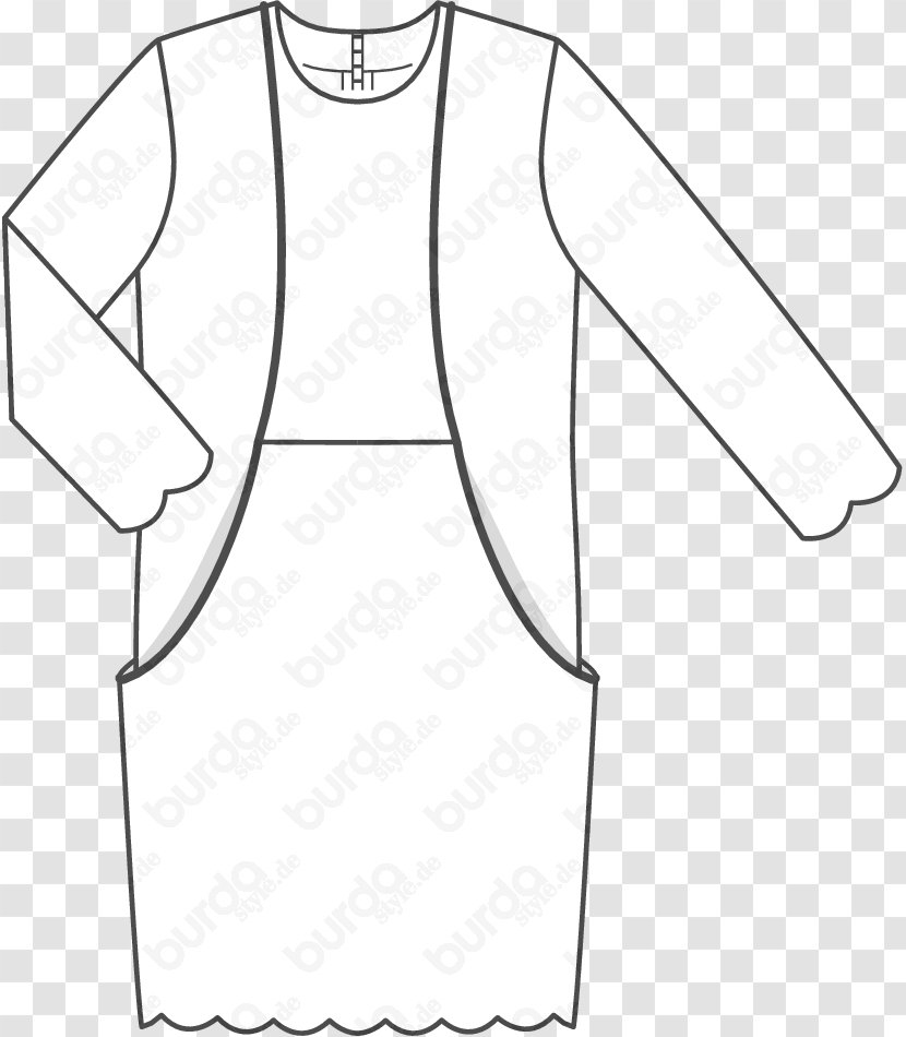 T-shirt Dress Pattern Sewing Sleeve - Neck - Tshirt Transparent PNG