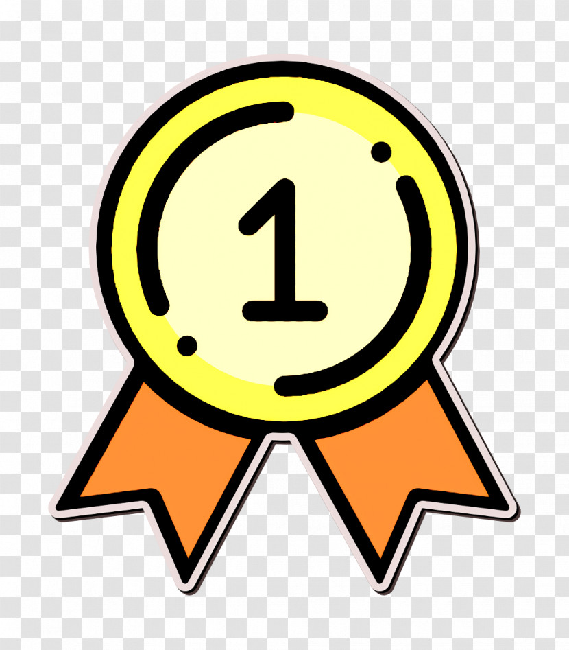 One Icon Winning Icon Medal Icon Transparent PNG