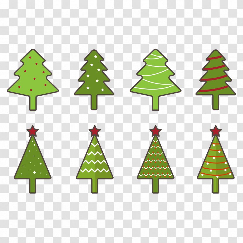 Christmas Tree Vector Graphics Day Image Fir - Evergreen Transparent PNG