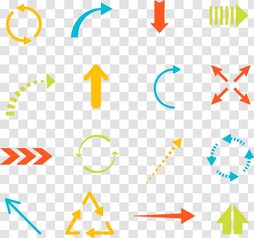 Arrow Euclidean Vector Icon - Product Design - A Variety Of Shapes Transparent PNG