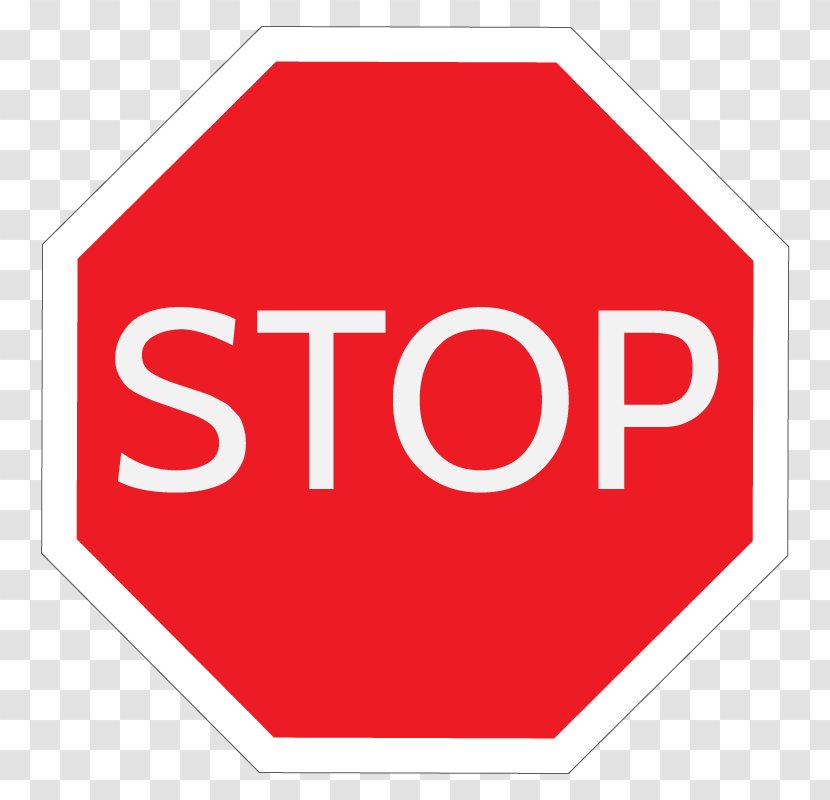 Stop Sign Traffic Clip Art - Signage - Royaltyfree Transparent PNG