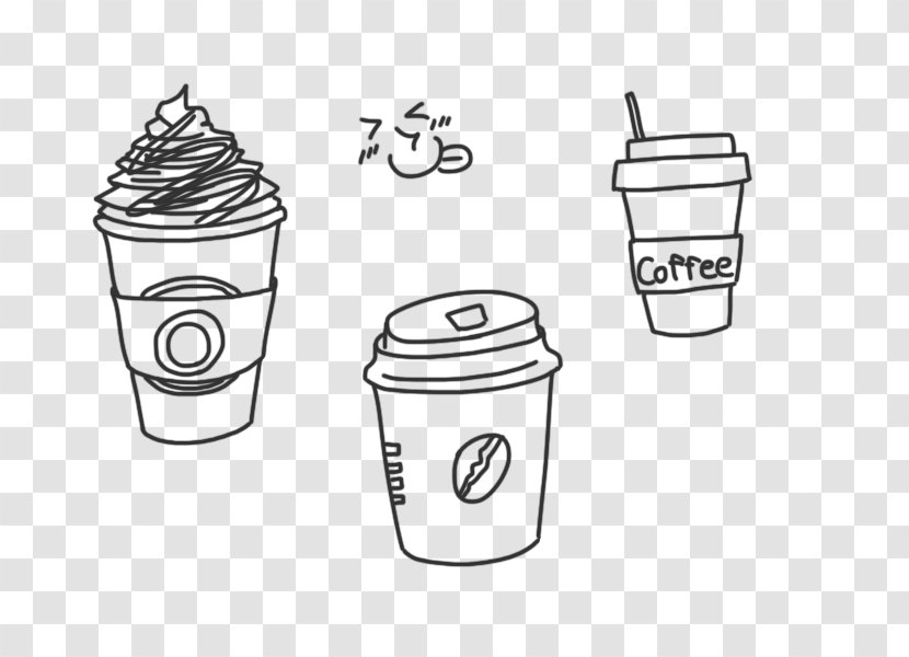 /m/02csf Take-out Drawing Coffee Illustration - Monochrome - Food Storage Containers Transparent PNG