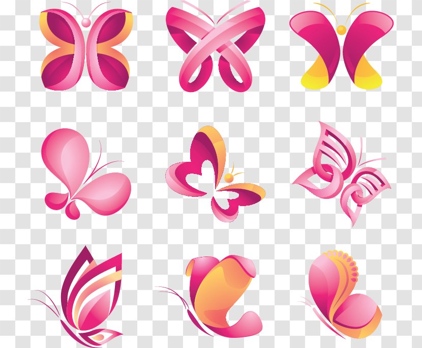 Butterfly Logo Graphic Design Transparent PNG