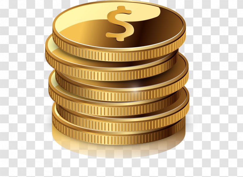 Gold Money - Brass - Golden Simple Coin Transparent PNG