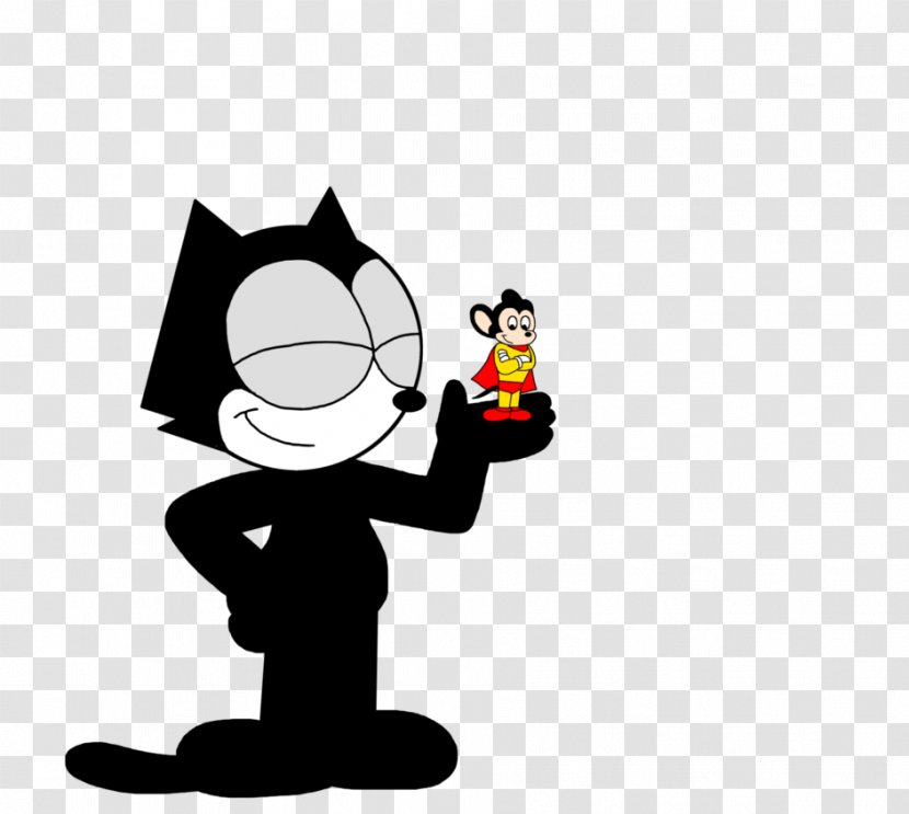 Apple Mighty Mouse Felix The Cat Clip Art - Fictional Character Transparent PNG