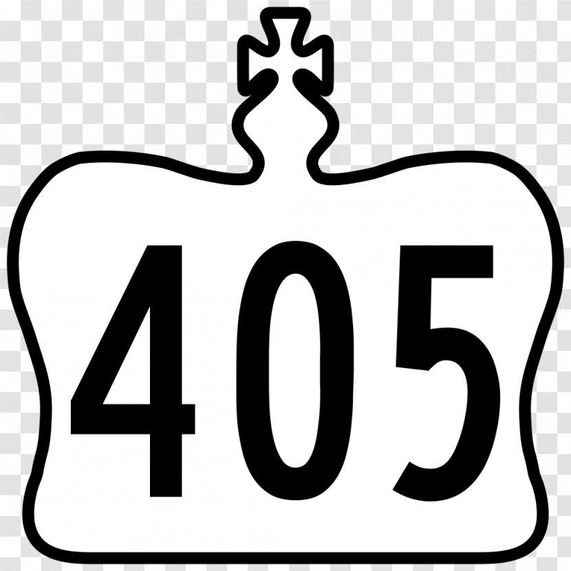 Highways In Ontario Highway 405 Clip Art - Number Transparent PNG