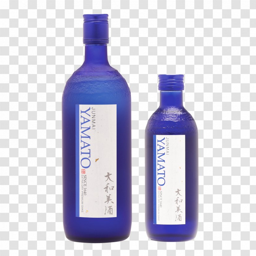 Liqueur Glass Bottle SAKE - Distilled Beverage - YamatoBottle Transparent PNG