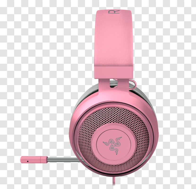 Razer Kraken Pro V2 Headphones Inc. Headset BlackWidow - Stereophonic Sound - USB Pink Transparent PNG
