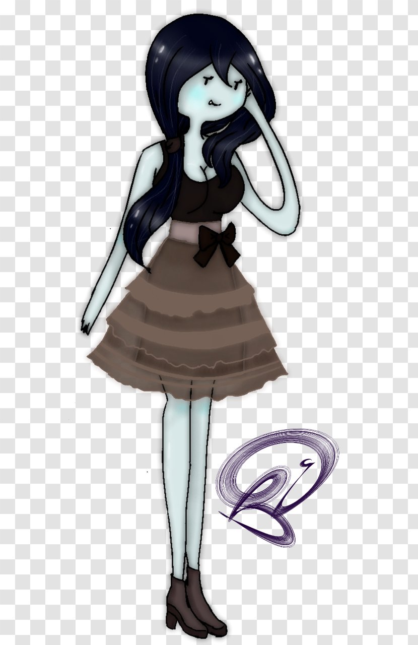 Marceline The Vampire Queen Princess Bubblegum Drawing Finn Human Cartoon Network - Silhouette - Overalls Transparent PNG