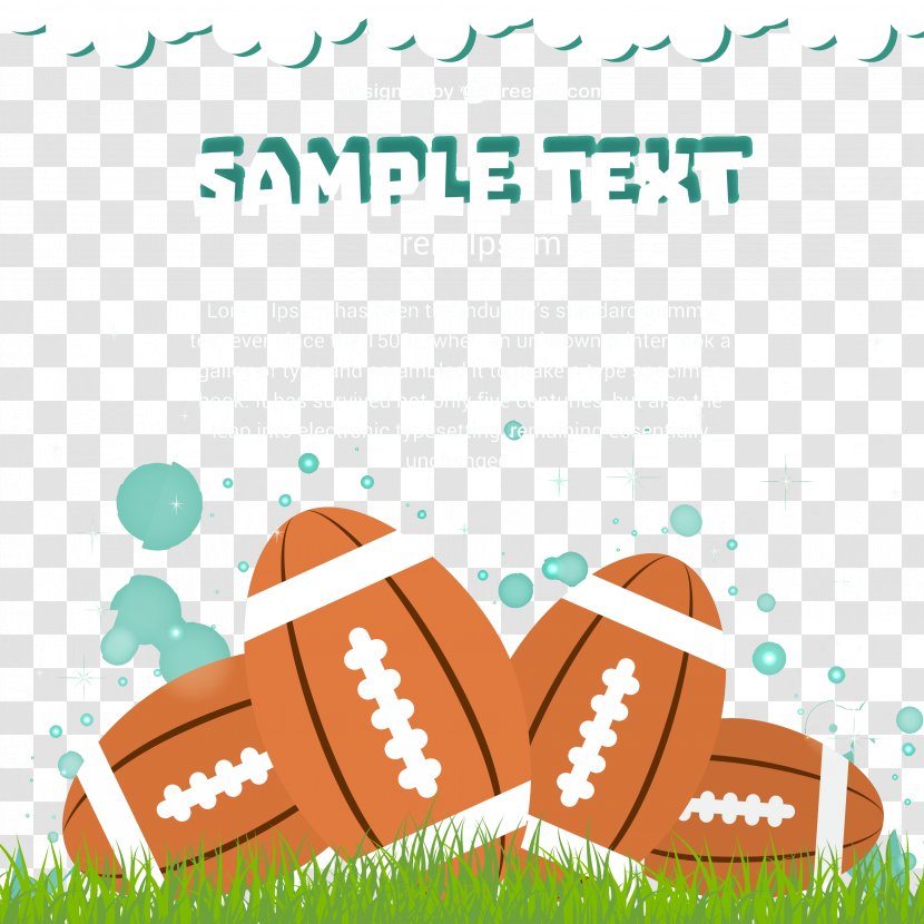 American Football Poster Euclidean Vector - Cartoon - Material Transparent PNG